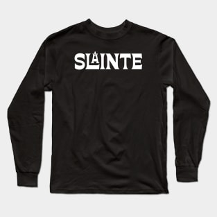 Slainte St Patricks Day Typography Long Sleeve T-Shirt